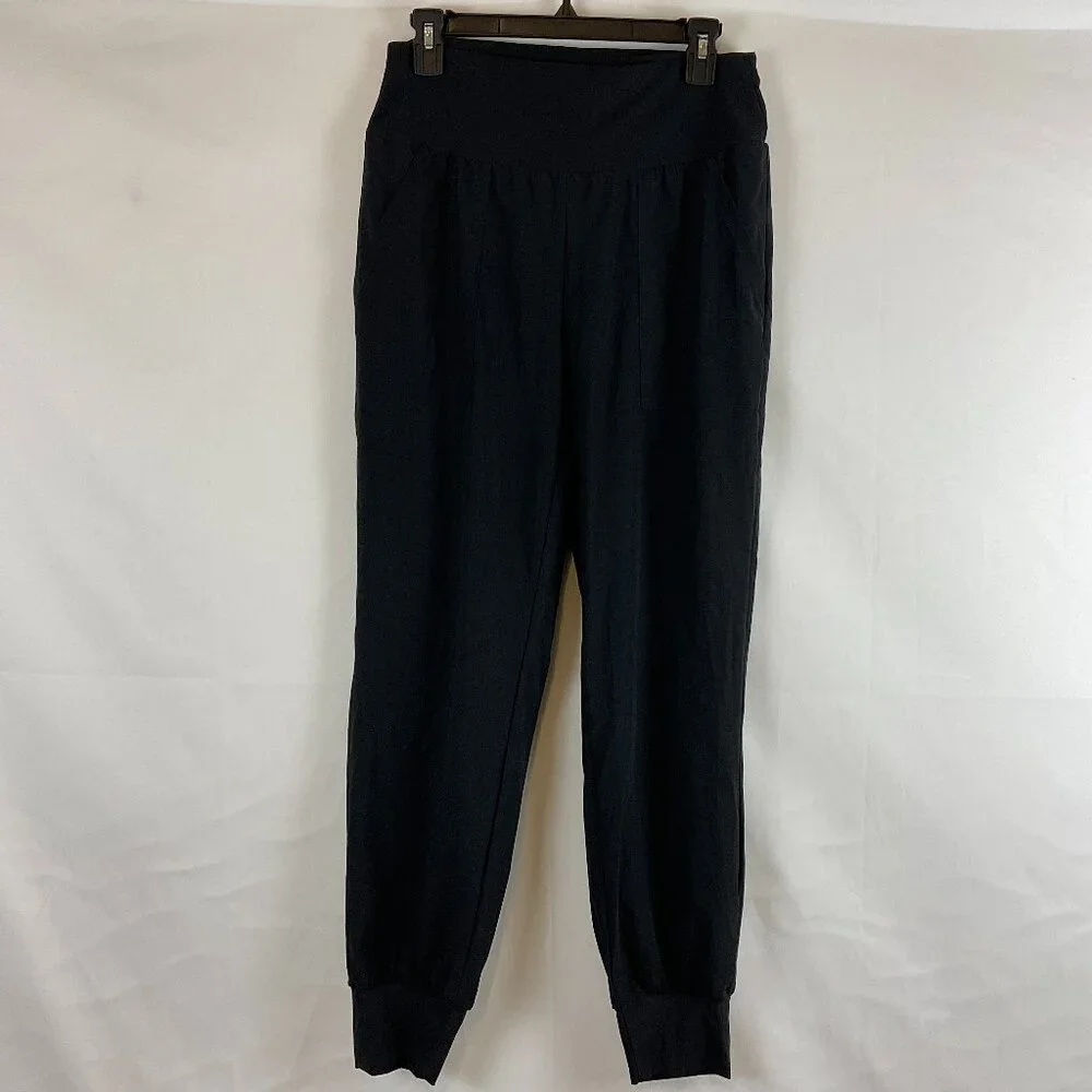Halara Jogger Pants M Black Elastic Waist New NWT
